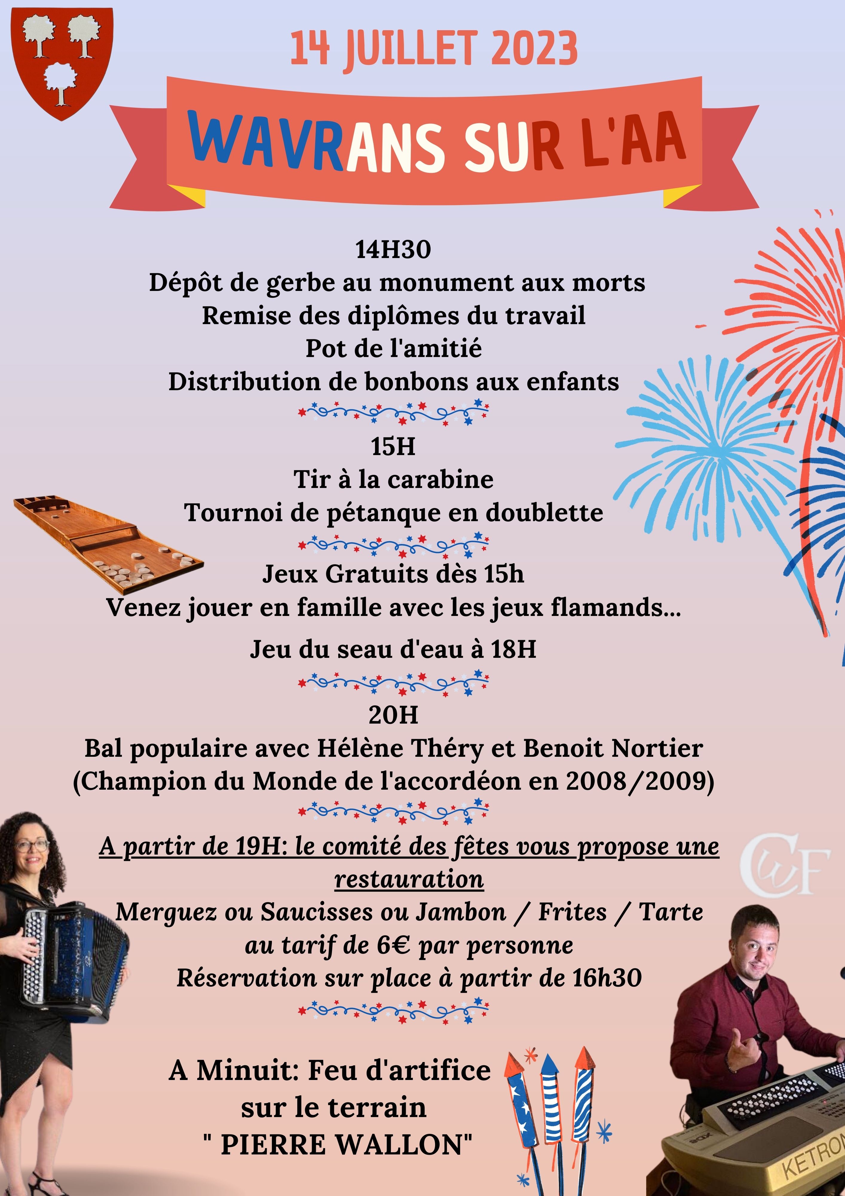 Affiche fête nationale 14 juillet