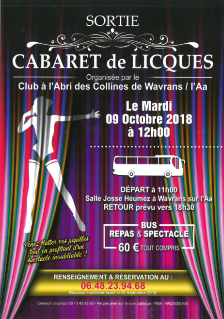 A L ABRI DES COLLINES SORTIE 2018 PAGE 1