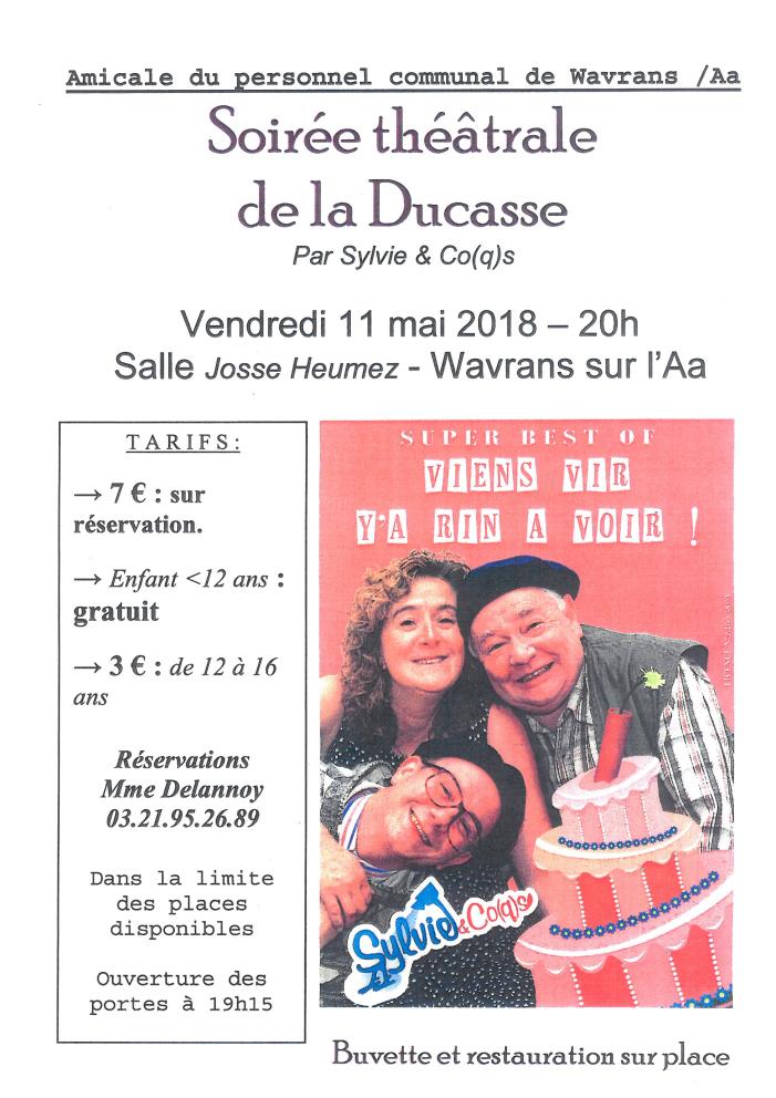 AFFICHE SOIREE THEATRE AMICALE PERSONNEL 18