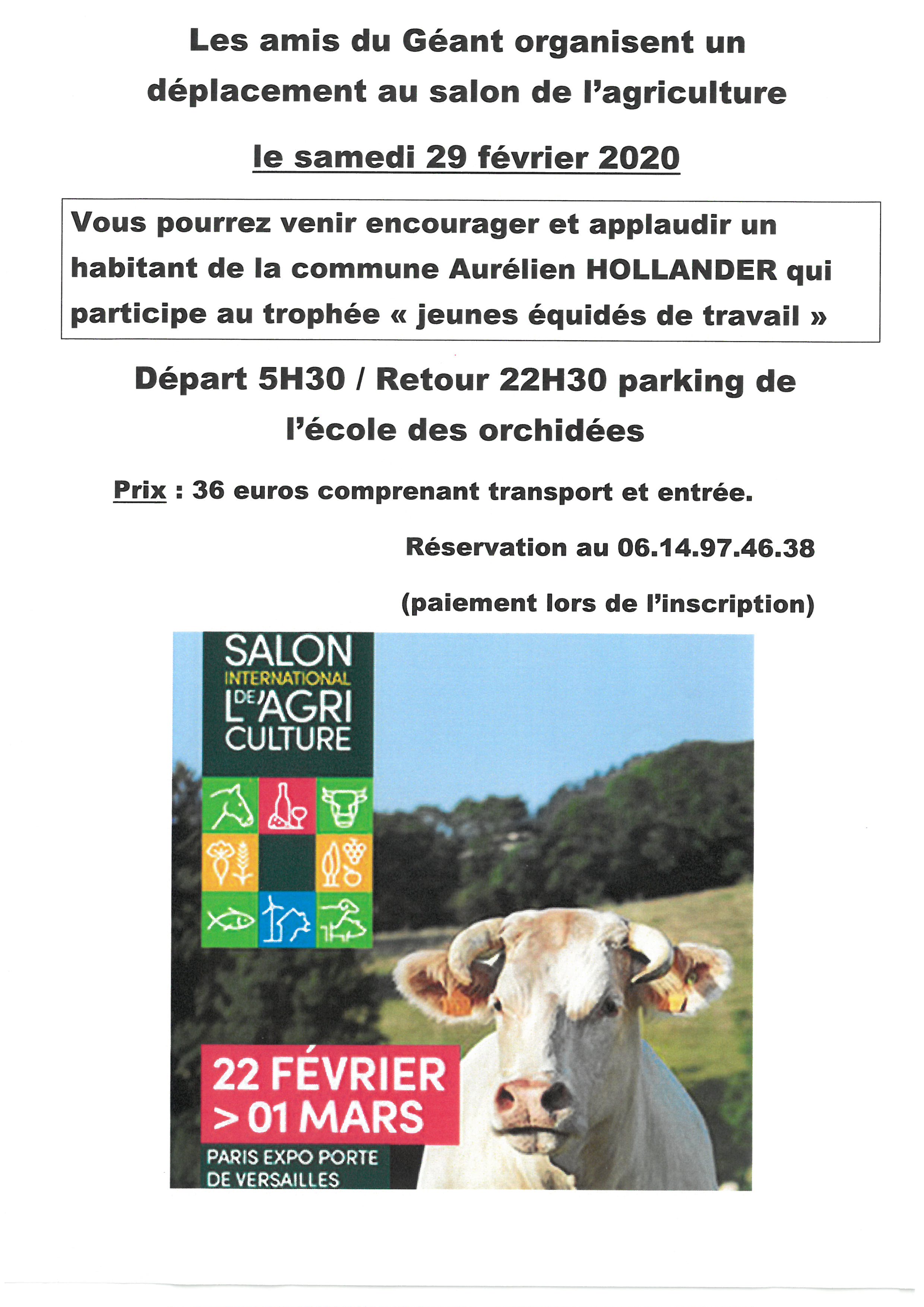 2020 SALON AGRICULTURE AFFICHE